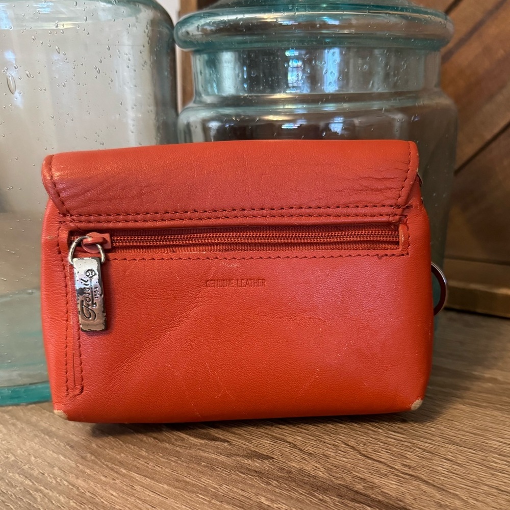 Fossil Wallet With Change Pouch In Orange - image 2
